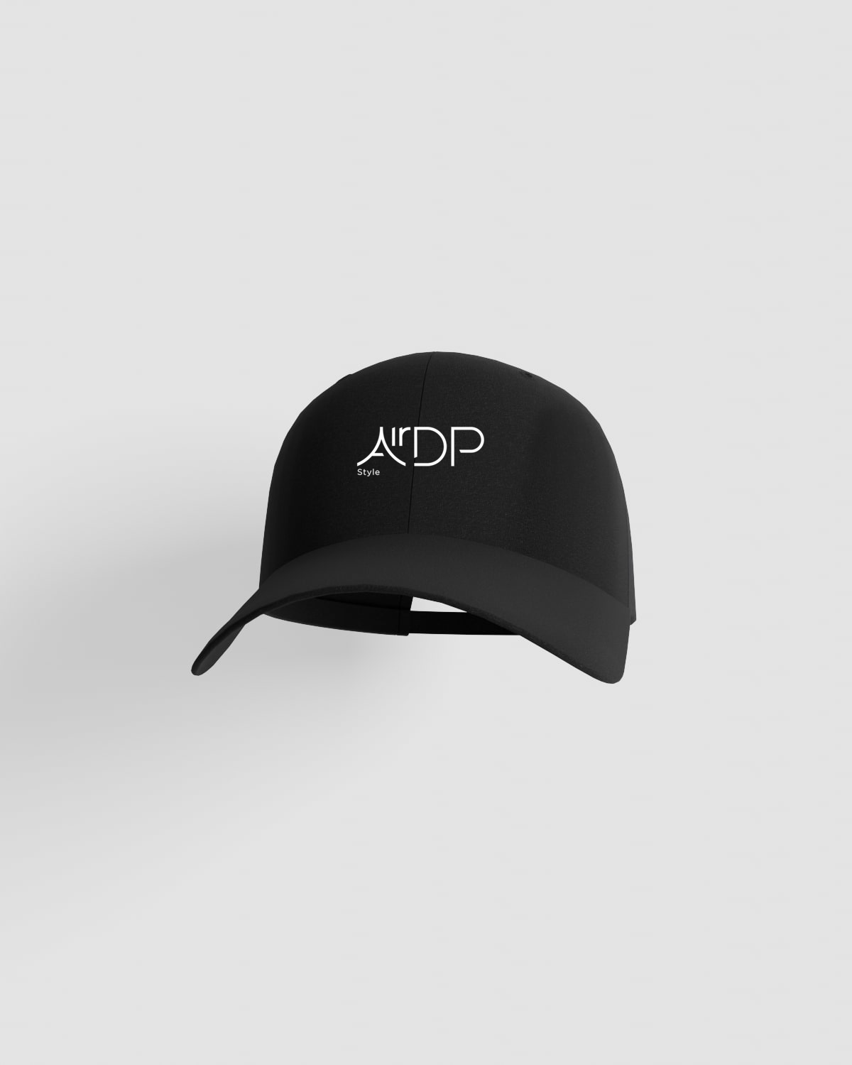 Black cap with white logo