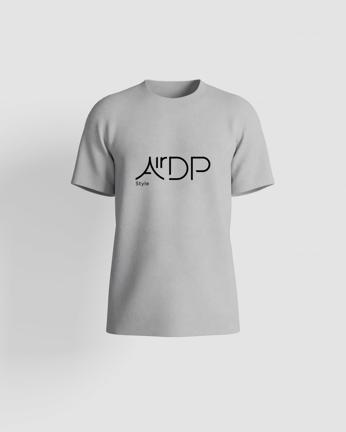 Grey T-shirt with black logo