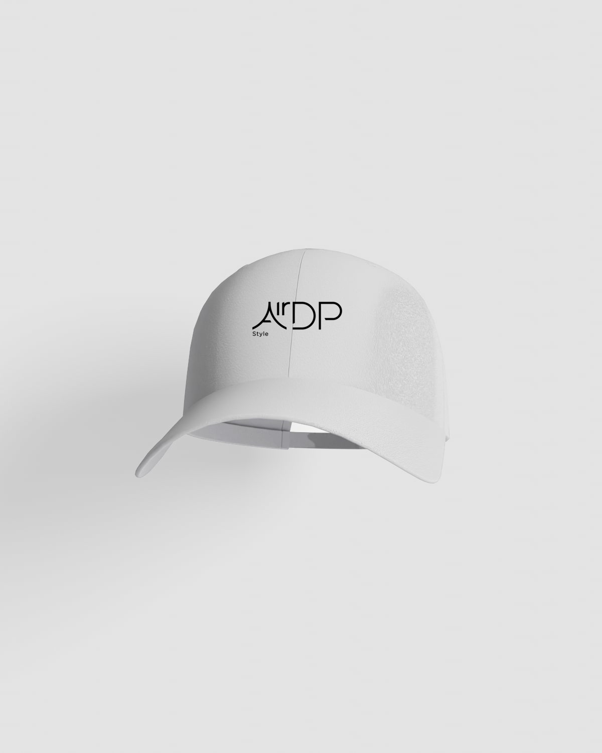 White cap with black logo