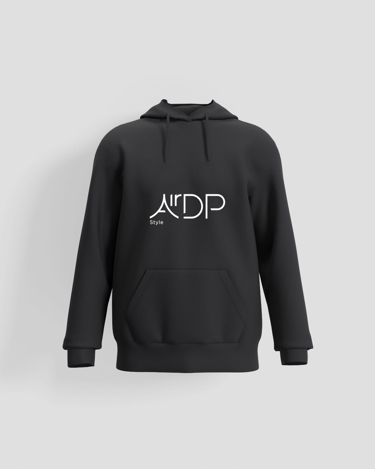 Black hoodie with white logo 0