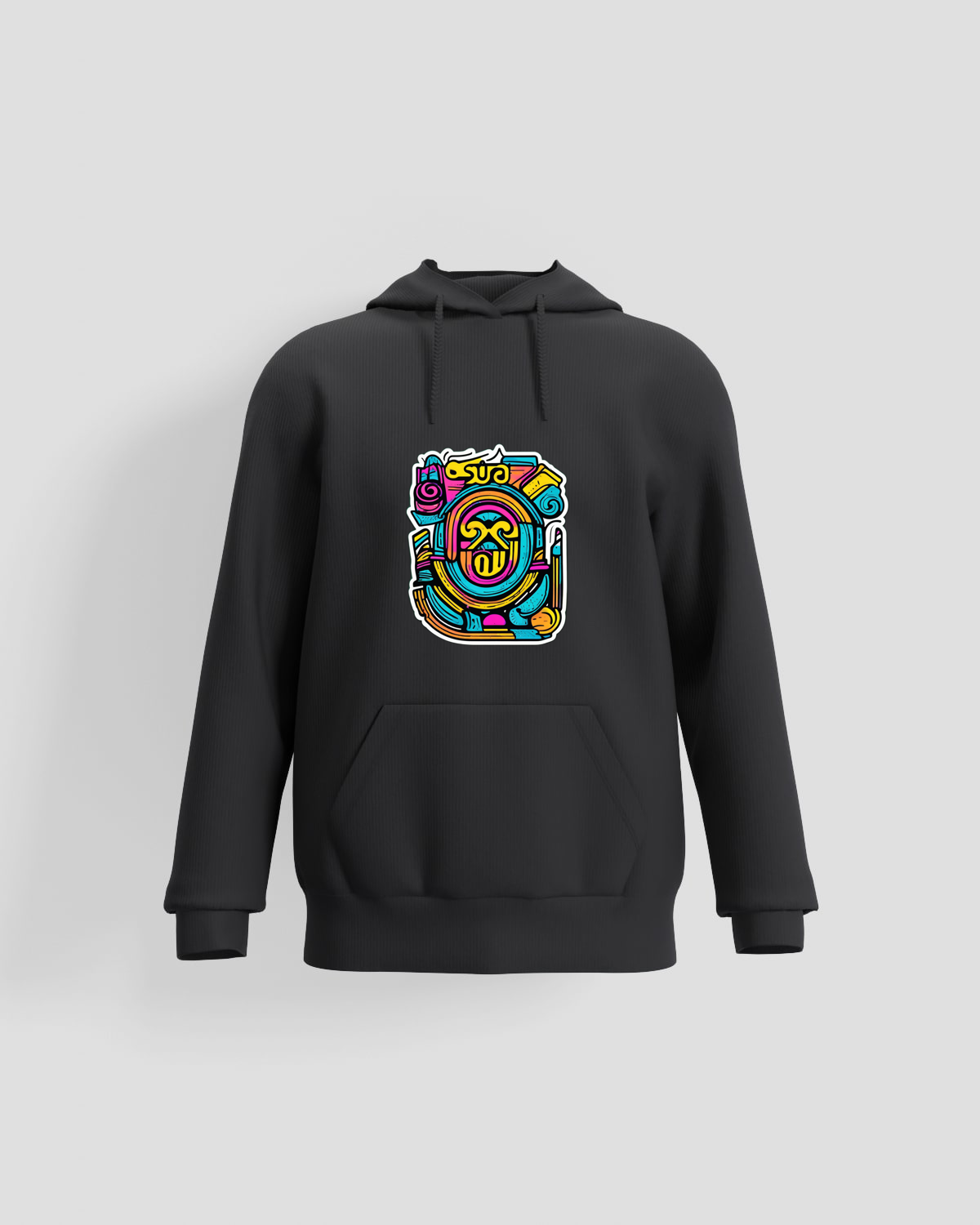 SWEATSHIRT con orologio colorato e design di attrezzi
