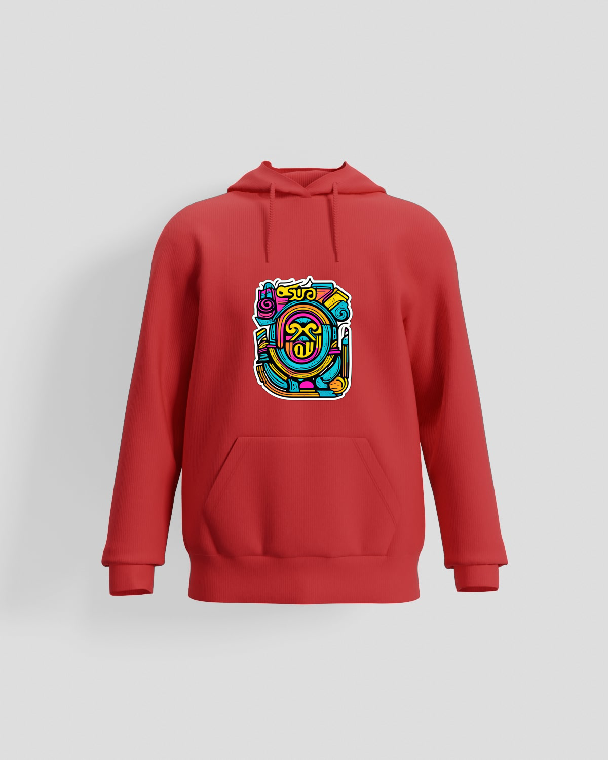 Sweatshirt con orologio colorato e attrezzi