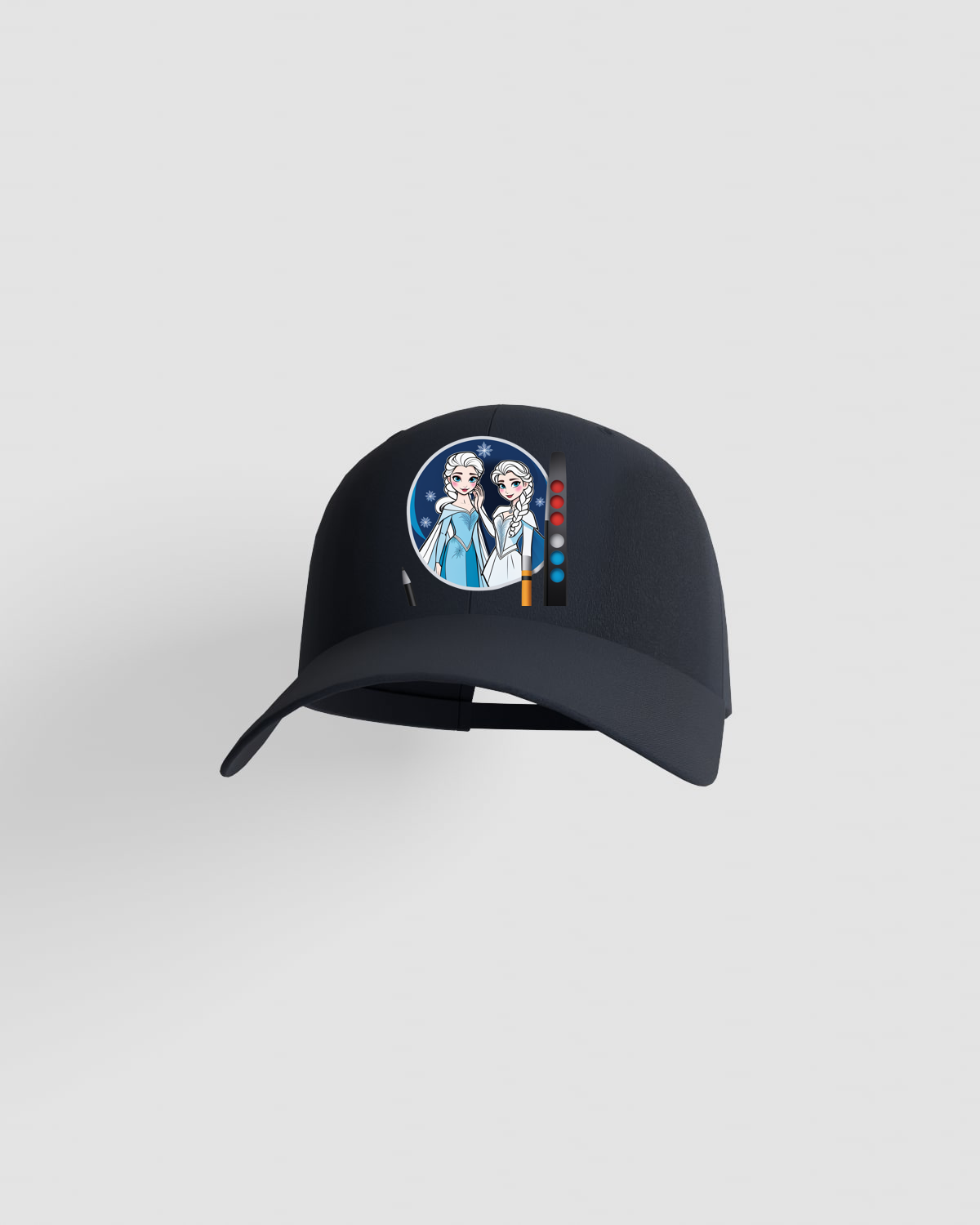 Cappellino navy con chiusura a velcro per stampe personalizzate