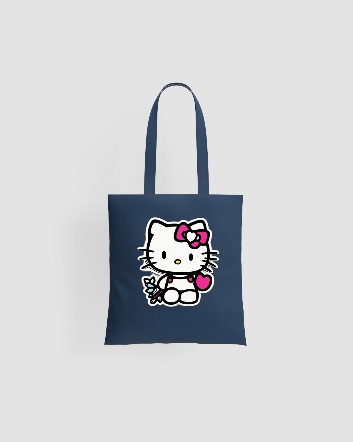 Borsa tote Hello Kitty con farfalla