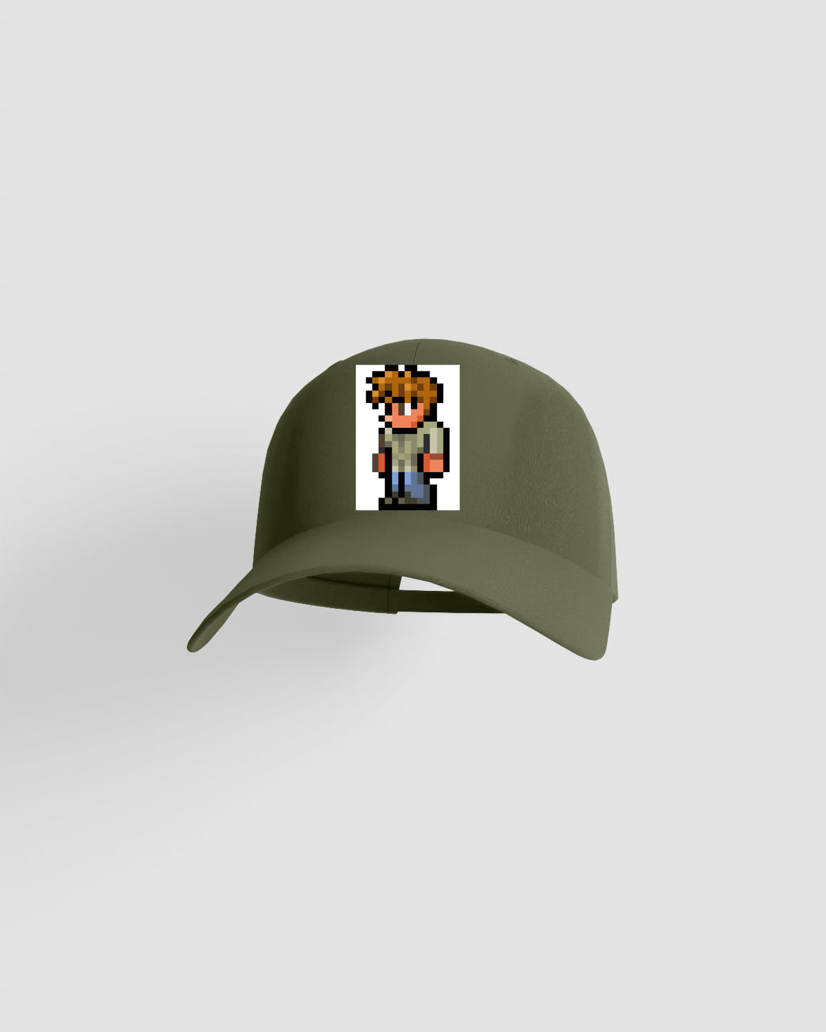 Premium Cap with Minecraft Steve Pixel Art