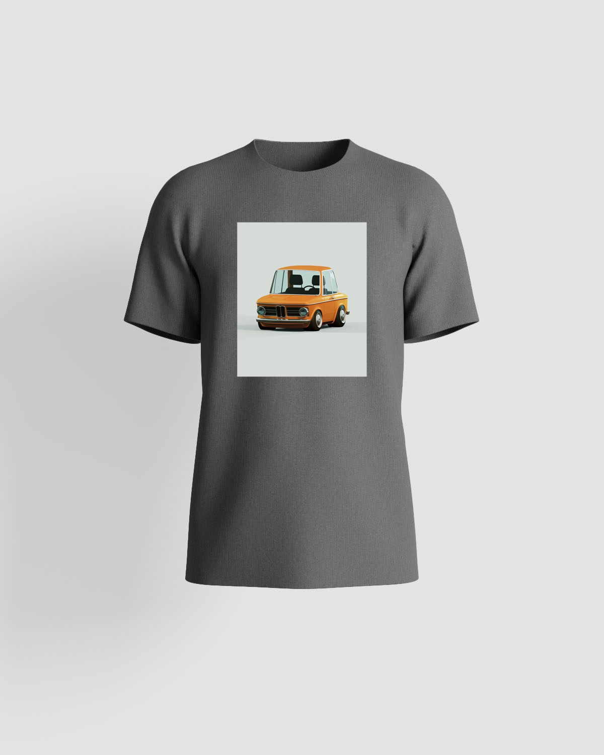 Premium T-shirt with orange car illustration 0