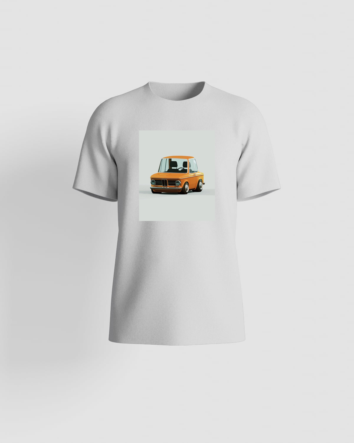 T-Shirt with Orange Cartoon Car