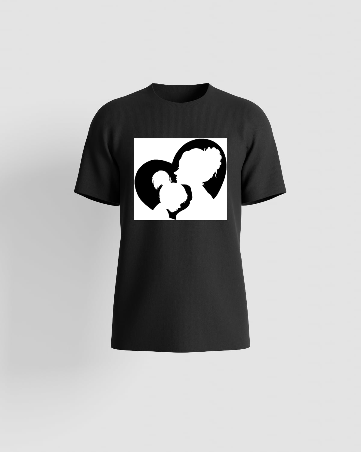 Black T-shirts white logo transparent background 0