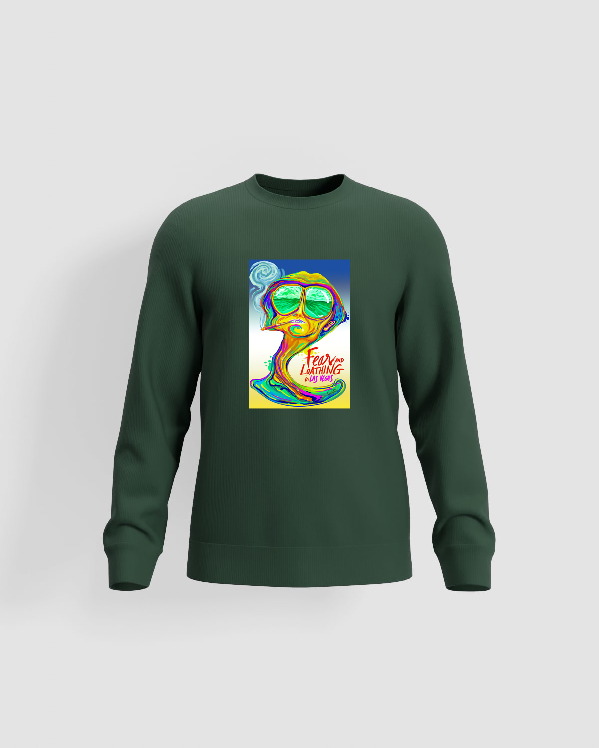 SWEATSHIRT Fear and Loathing Vegas Psychedelic Poster