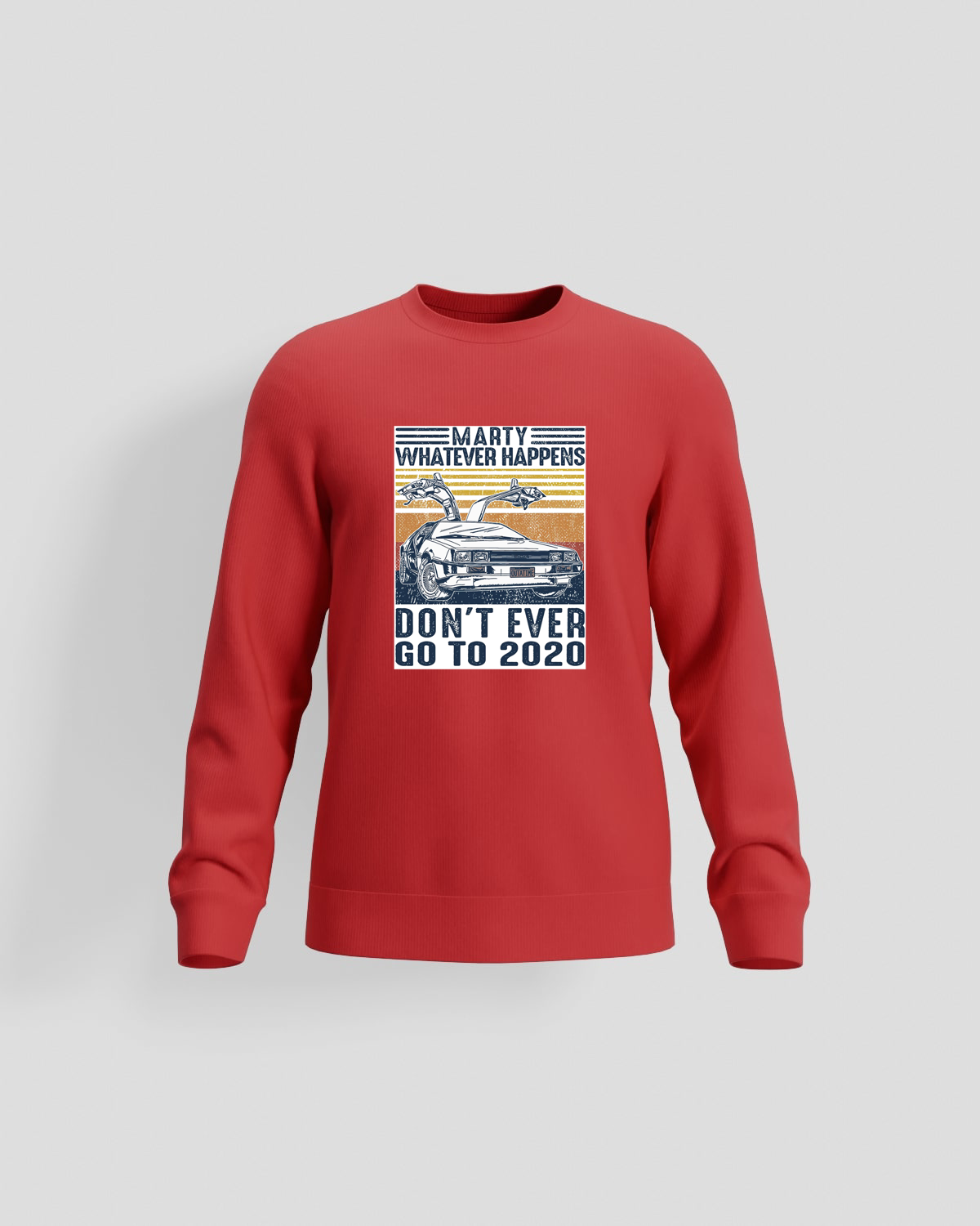 Sweatshirt with Retro Car Poster Design
