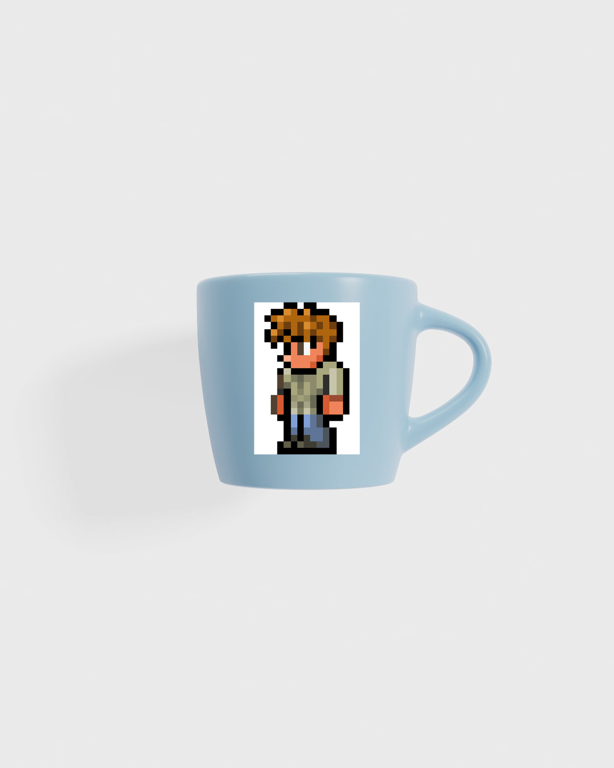 Mug with pixel art Minecraft Steve