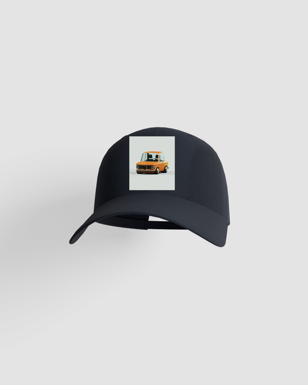 Caps featuring Orange Car Illustration