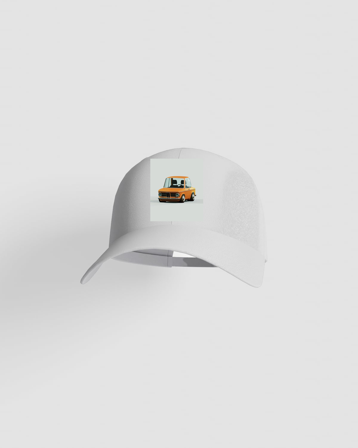 Caps with orange car illustration 0