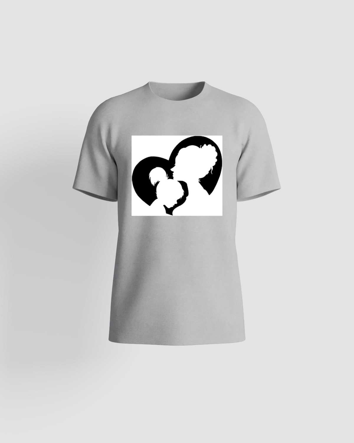 Black T-shirt white logo transparent background