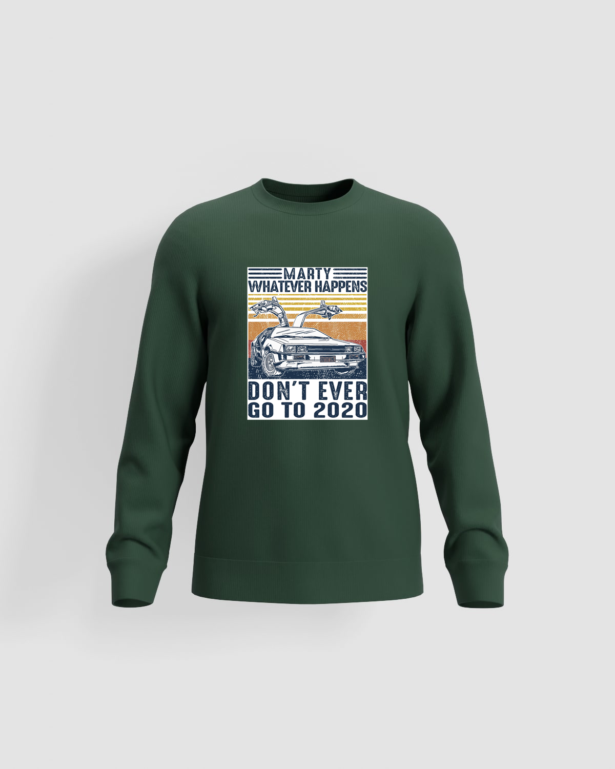 Sweatshirt with car poster and year list 0