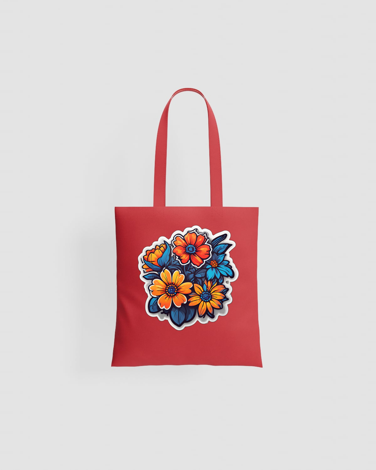 Tote Bag in cotone di alta qualità con manici lunghi