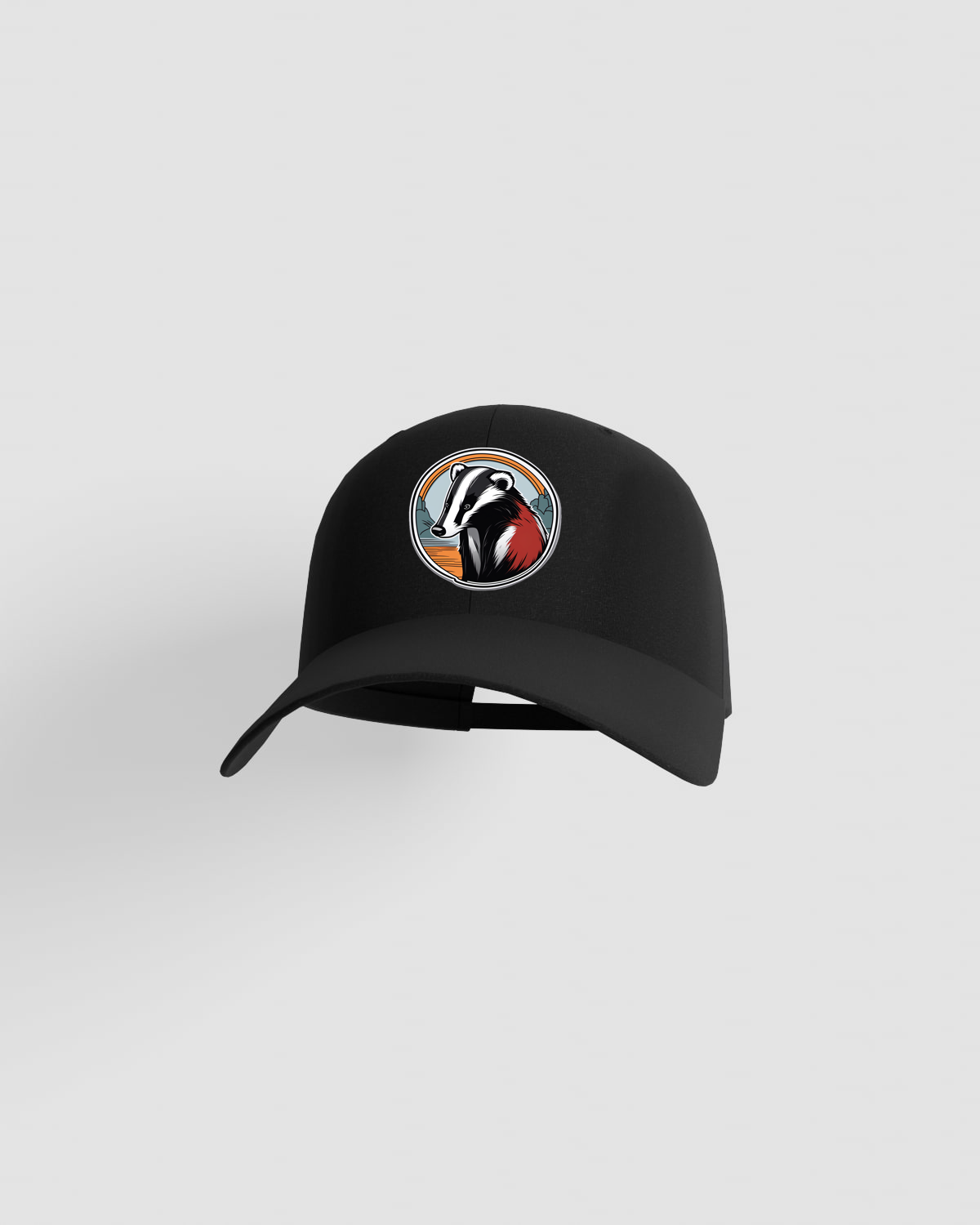Cappellino di cotone nero con chiusura a velcro 59