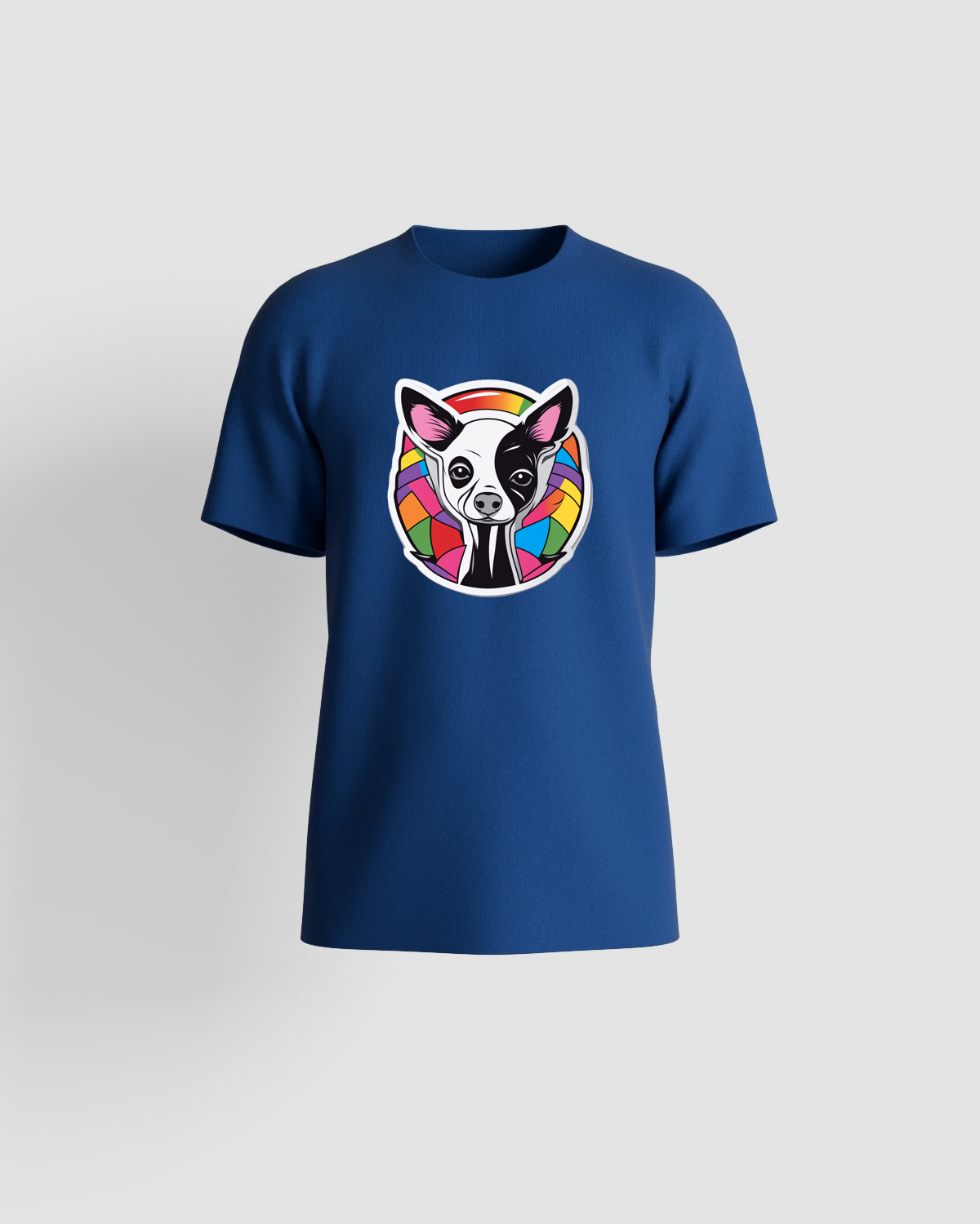Blu T-Shirt Eco‑sostenibile, Collo classico a giro 59