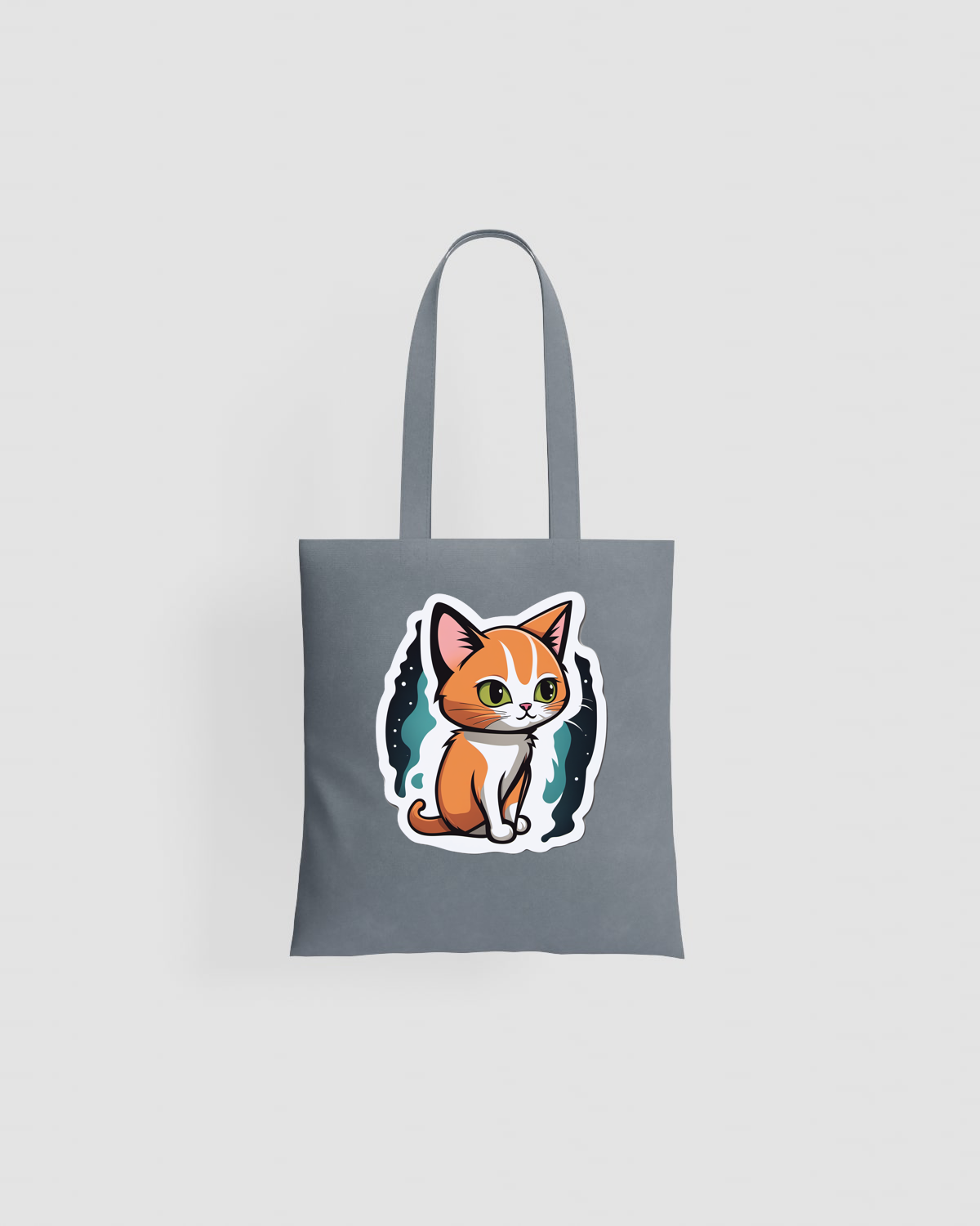 Tote Bag in cotone resistente con manici lunghi – Superficie liscia 59