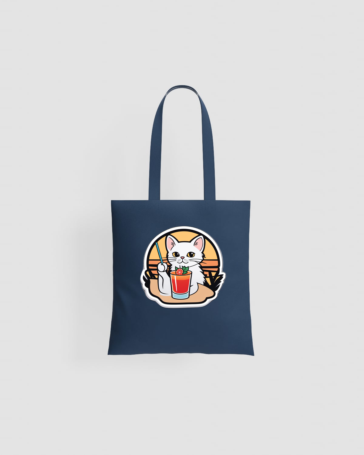 Tote Bag in Cotone Premium con Manici Lunghi 59