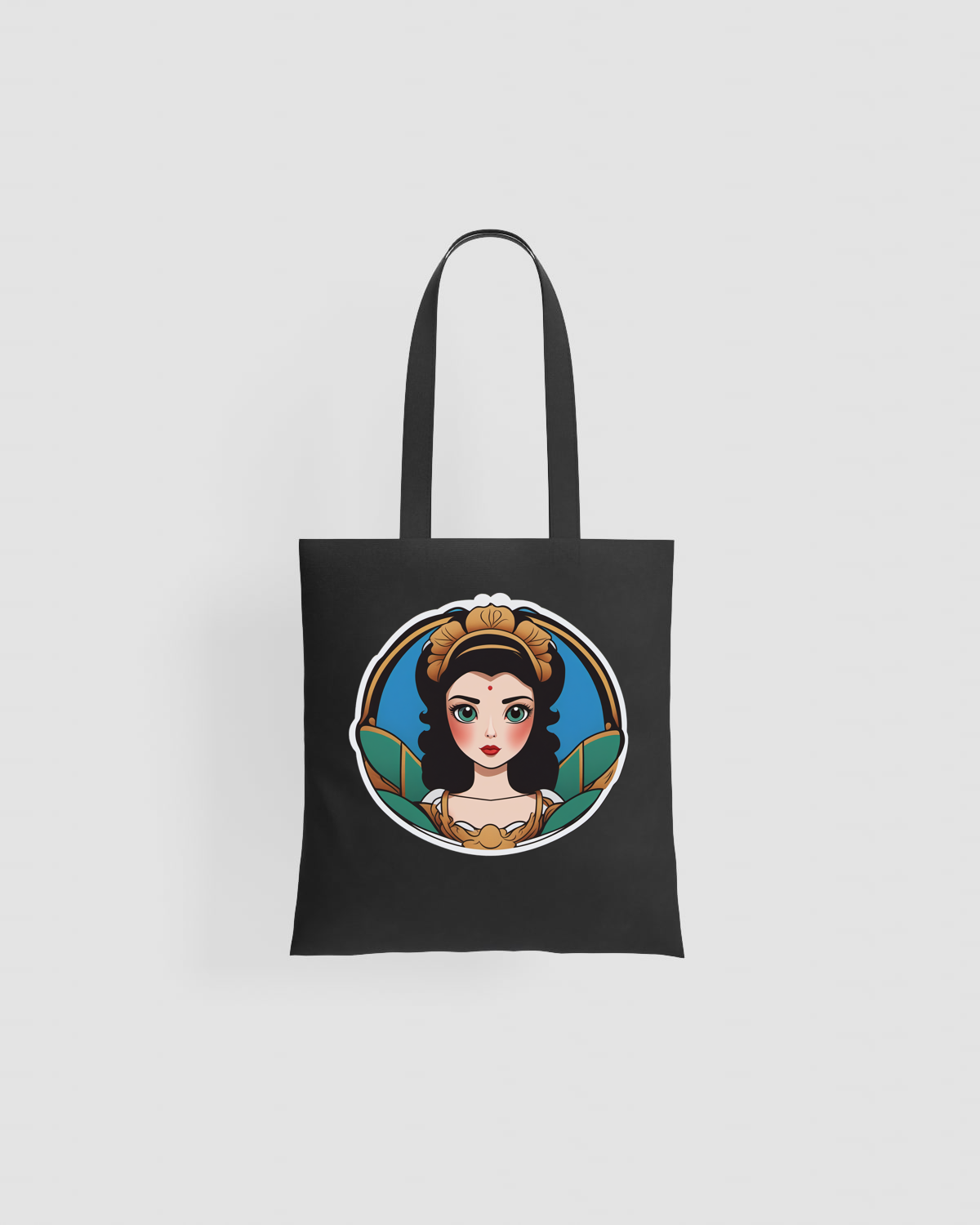 Tote Bag – Shopper in cotone liscio con manici lunghi 59