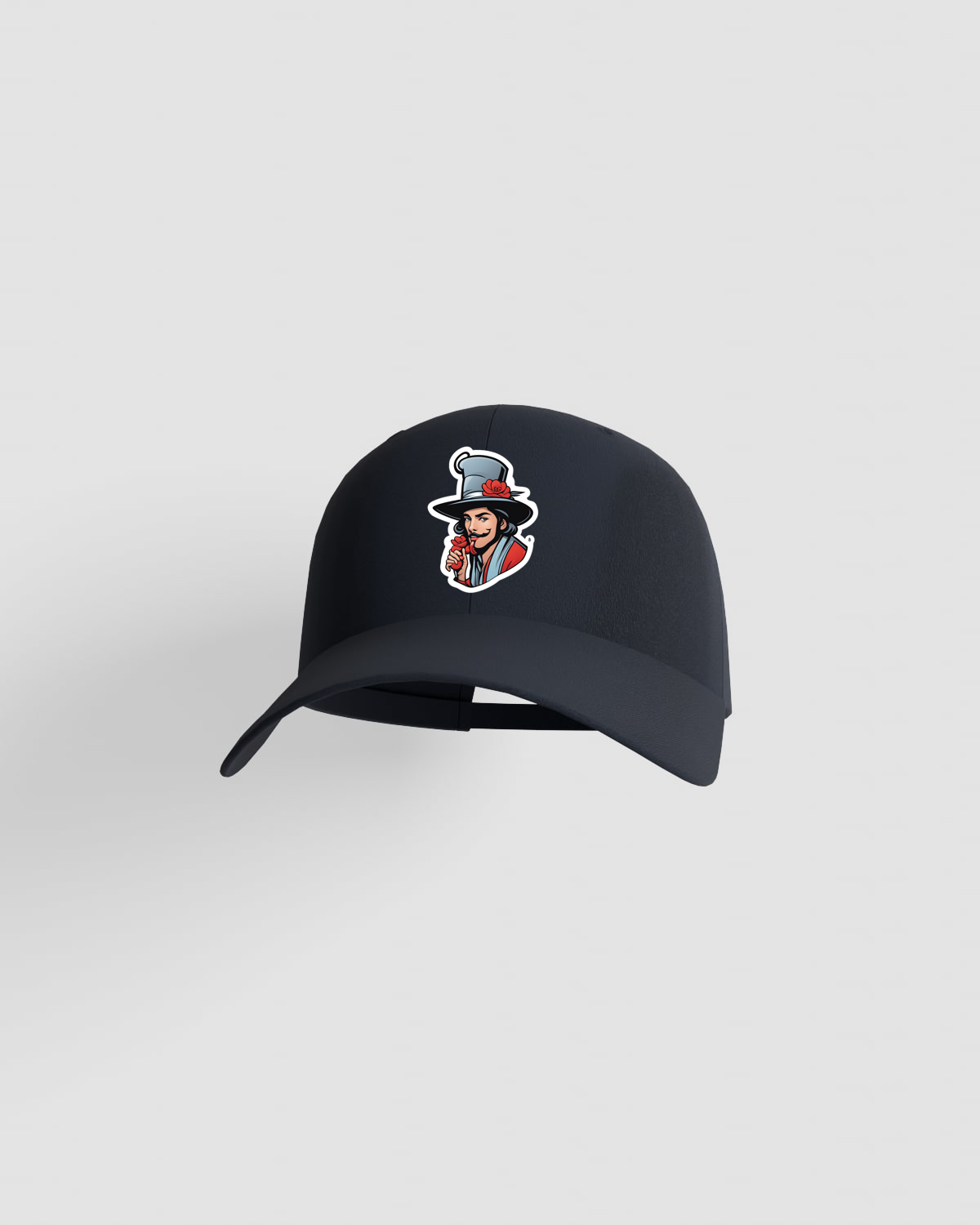Cappellino blu navy con chiusura a velcro regolabile 59