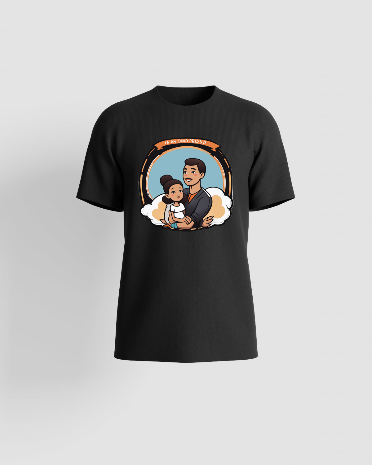 T-Shirt nera con stampa grafica audace 59