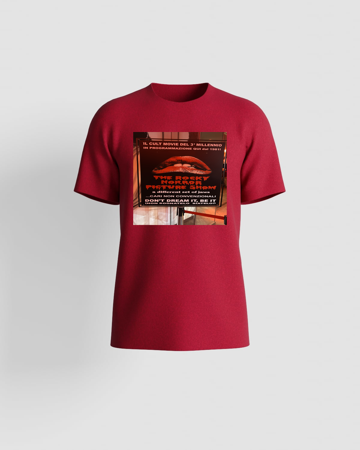 Maglietta organica rossa – taglio moderno, ecologico 59