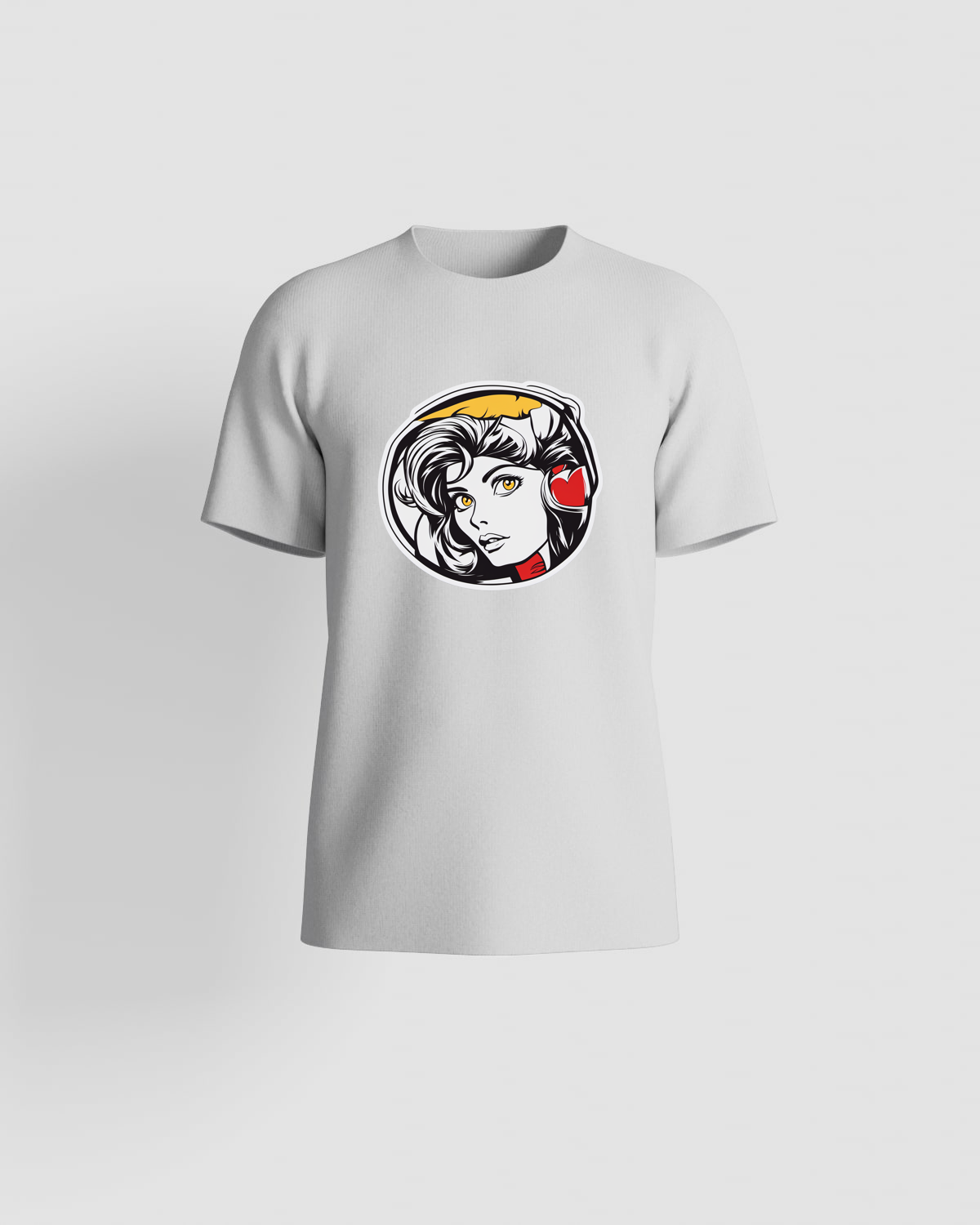 T-shirt bianca – Design pulito e nitido 59