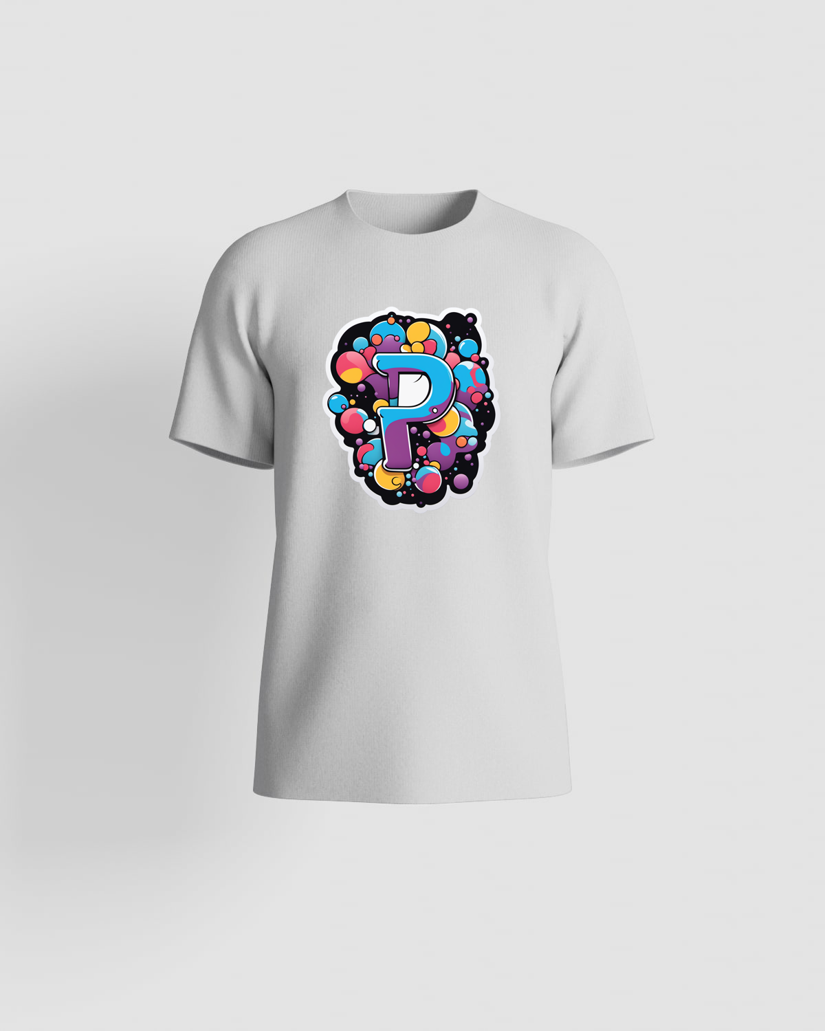 T-Shirt bianca con grafica audace 59