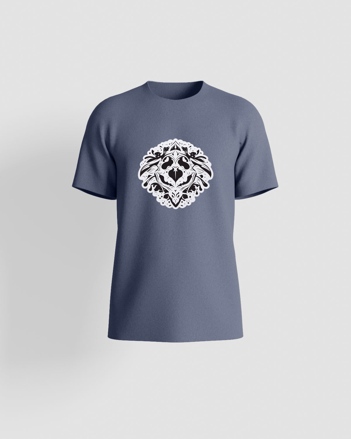 Maglietta Blu Grigio - Cotone organico ecologico 59