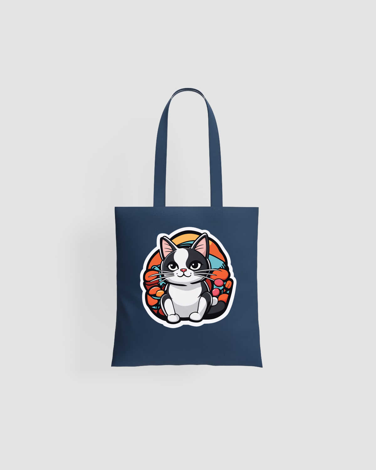 Tote bag personalizzabile 100% cotone Blu 59