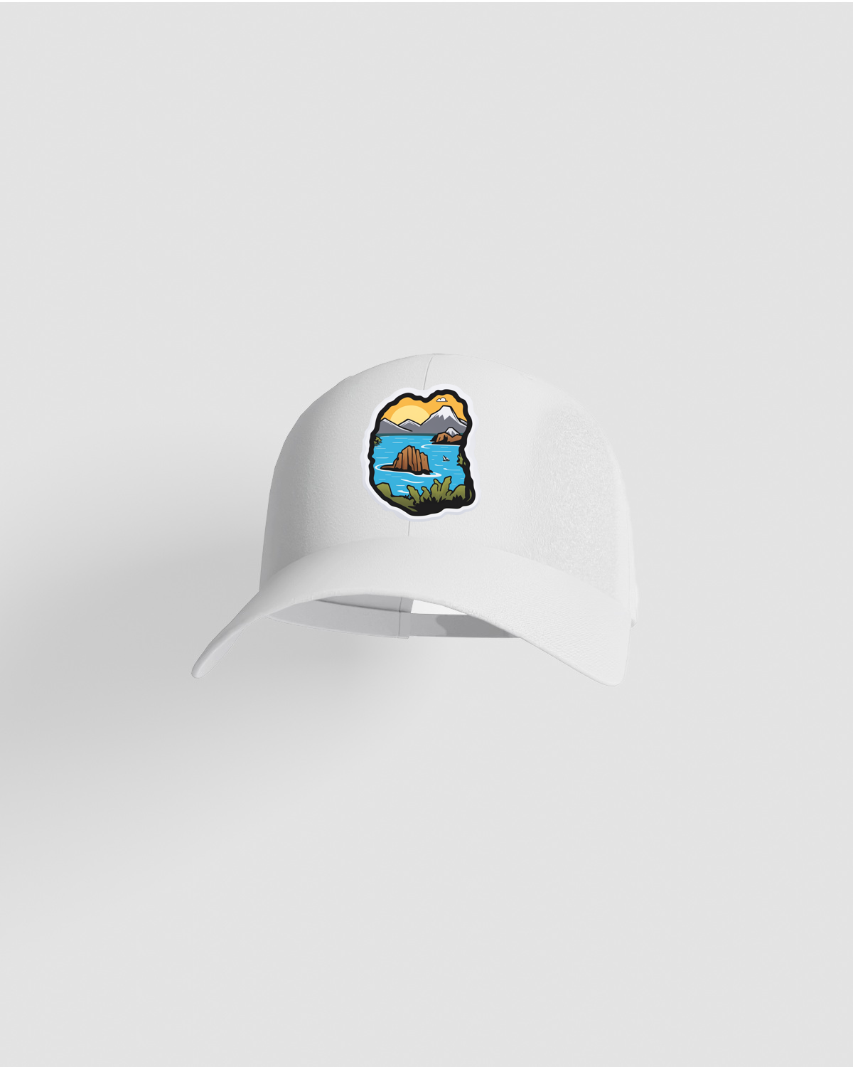 Cappellino in cotone ecologico a 5 pannelli con velcro 59