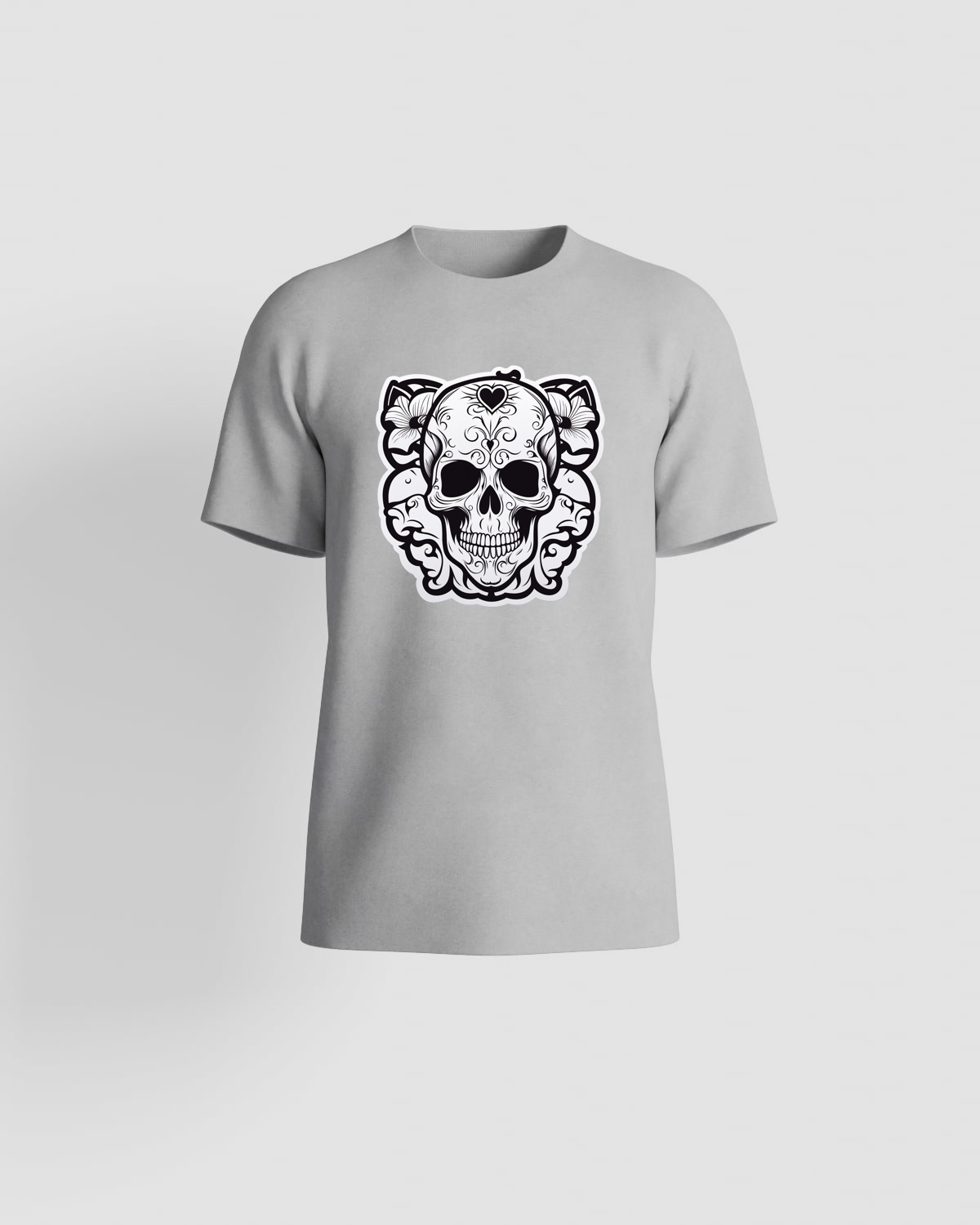 T-Shirt grigio – Taglio moderno, cotone organico 59