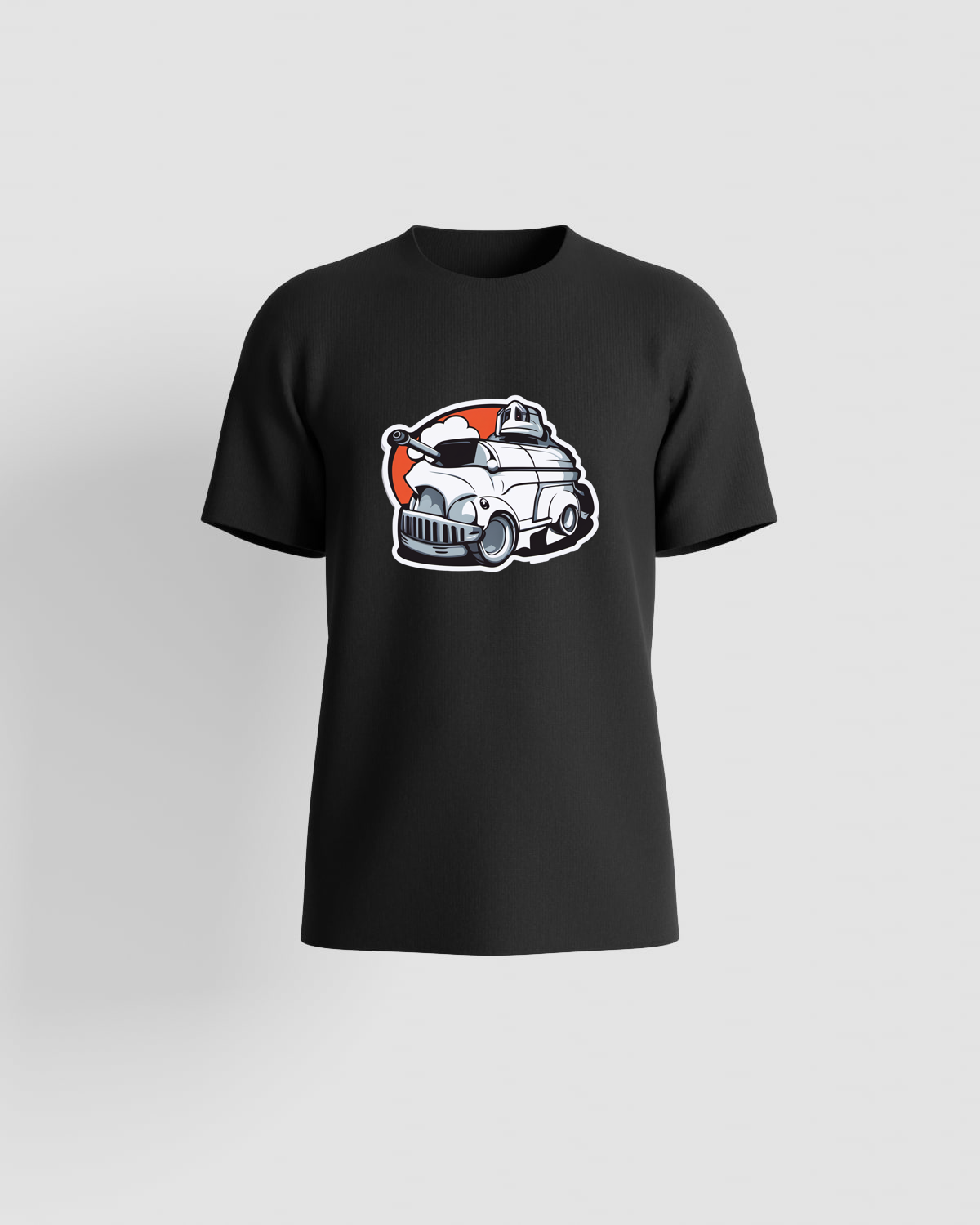 T‑shirt nera con logo personalizzato 59