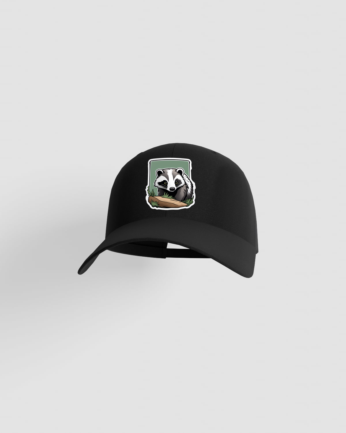 Cappellino Classic Black a 5 pannelli in cotone con chiusura a velcro 59