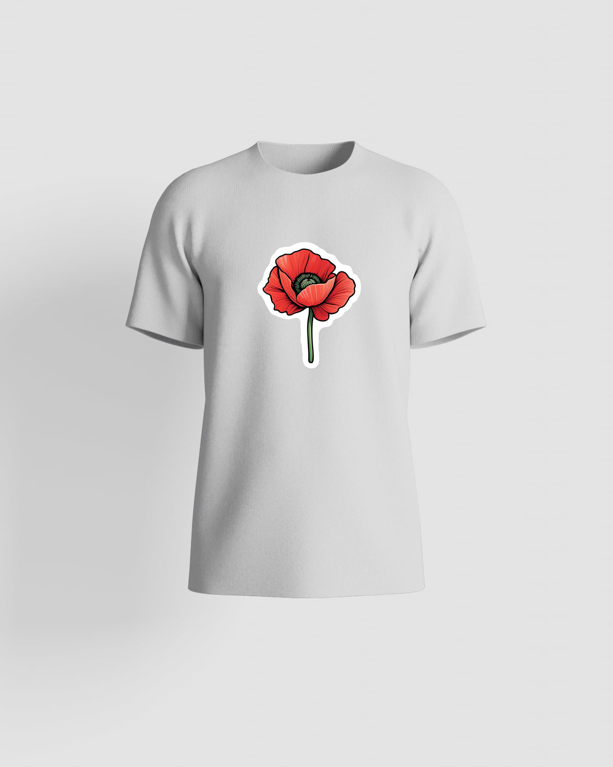 T-Shirt bianca con superficie di stampa liscia 59