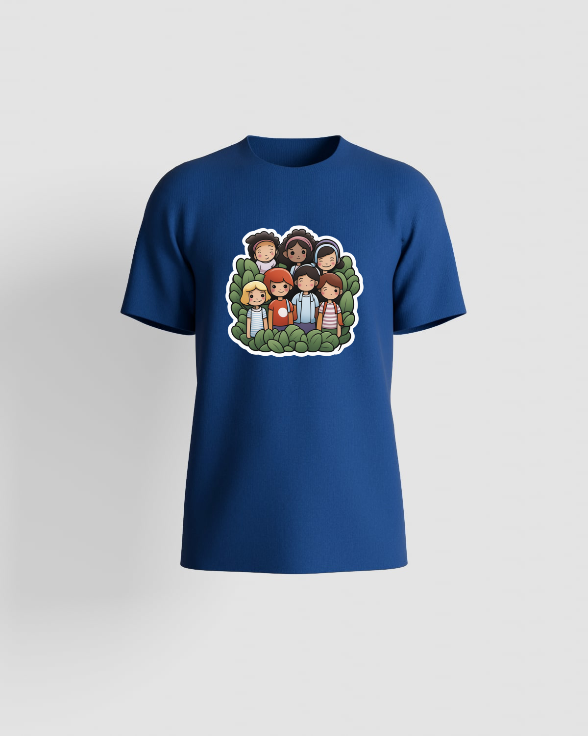 T-Shirt blu con design grafico audace 59