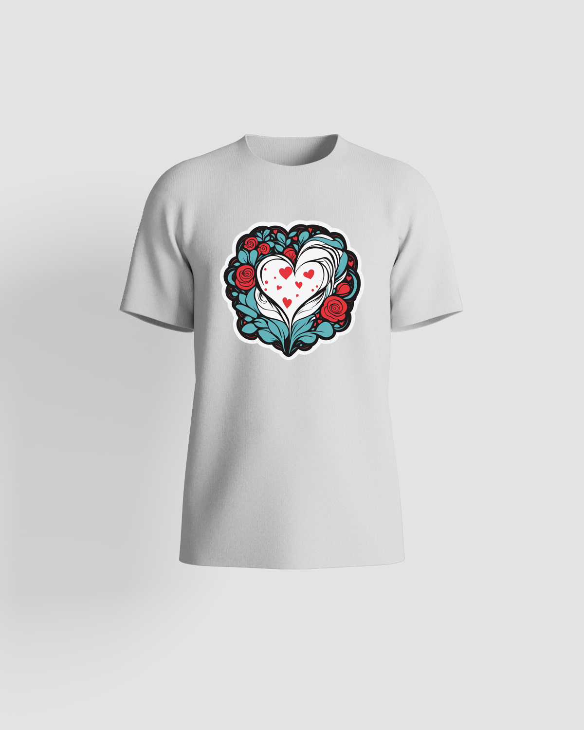 T-shirt bianca con design personalizzato 59