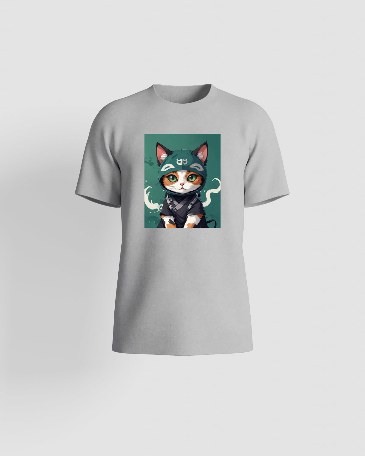 T‑shirt grigia organica, taglio moderno 59