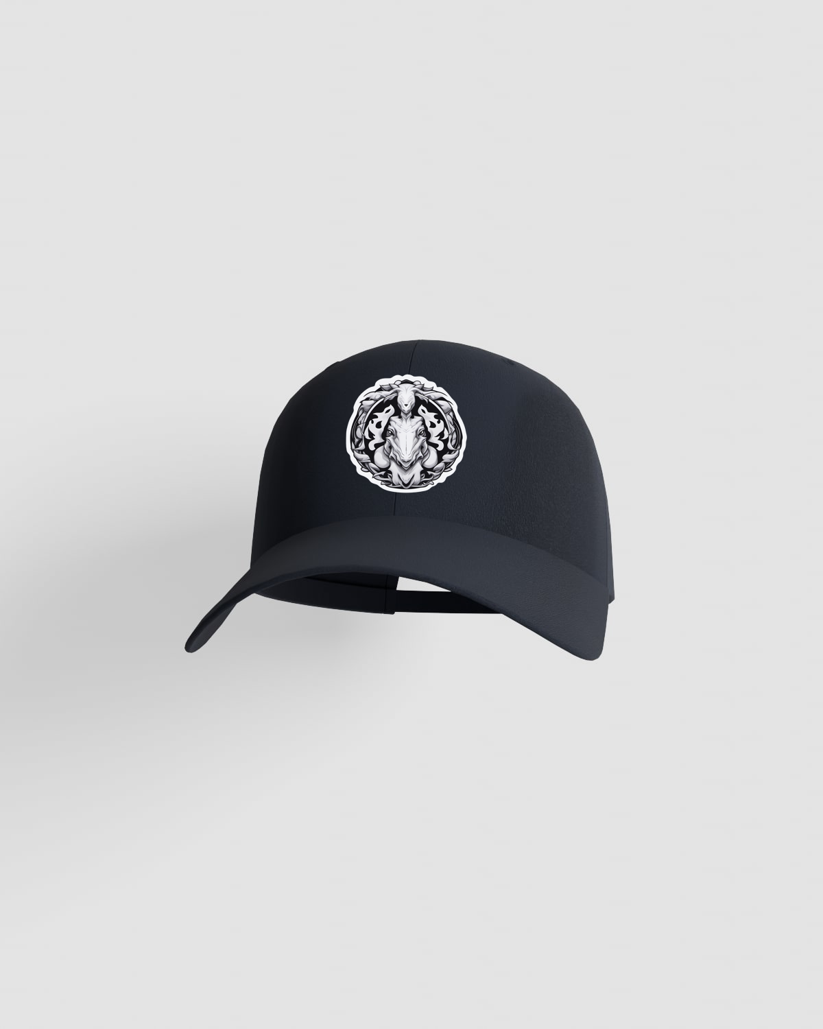 Cappellino in cotone navy con chiusura a velcro 59