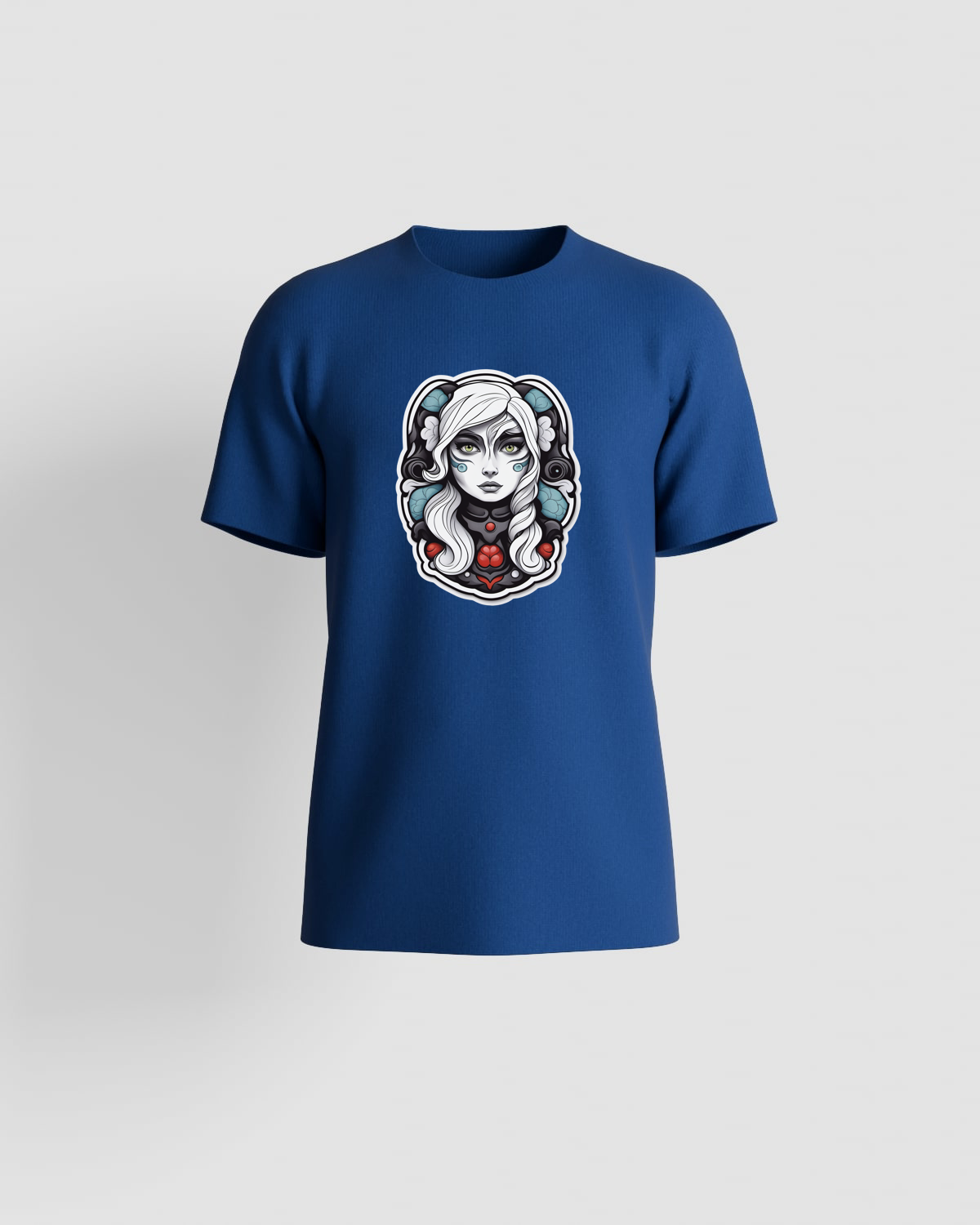 T‑shirt blu con grafica audace 59