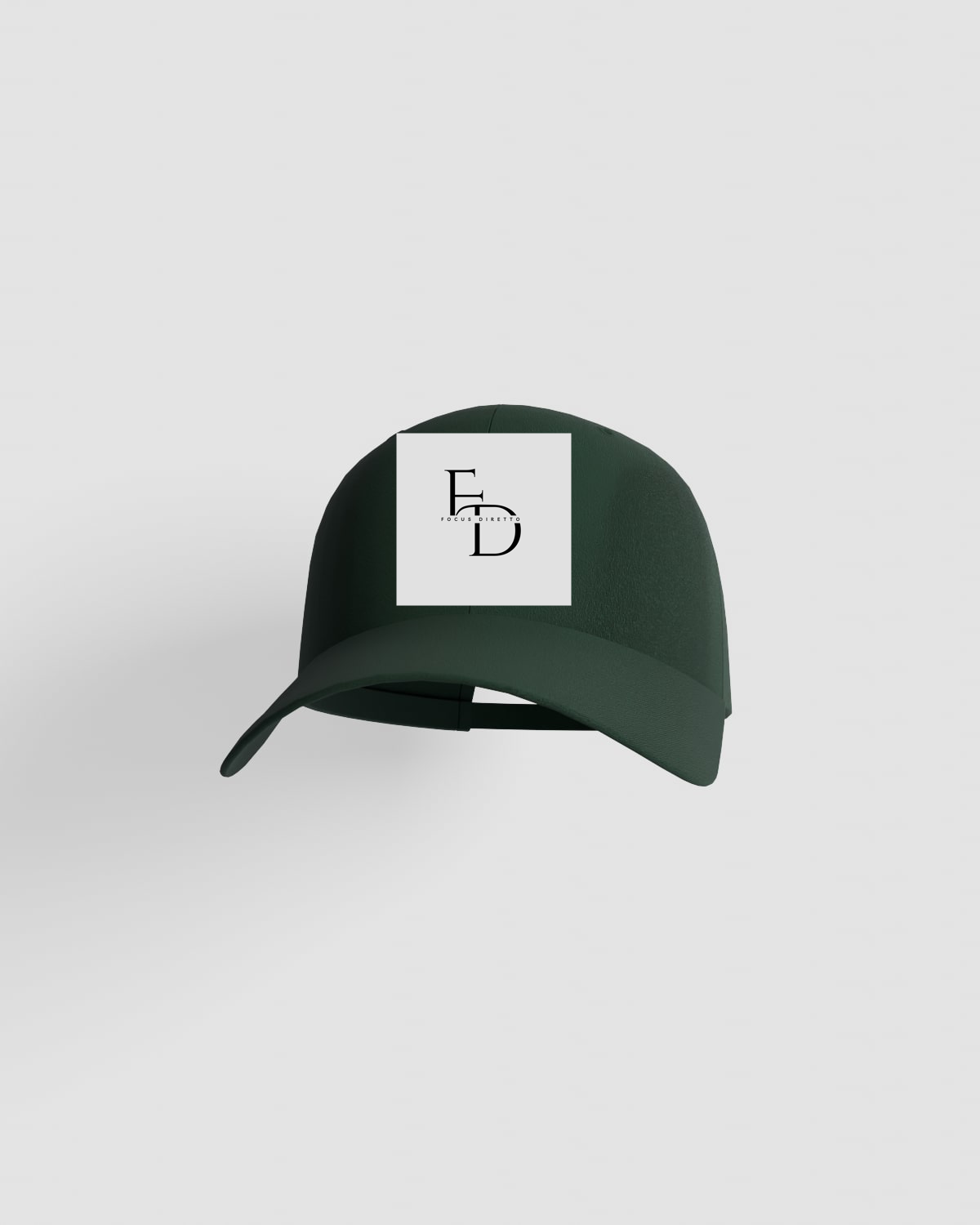 Cappellino di cotone ecologico verde con chiusura a velcro 59