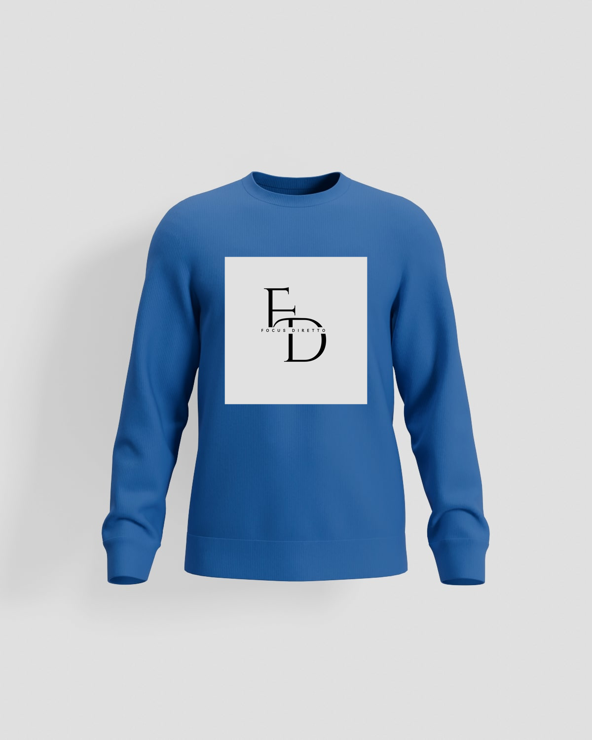Felpe brossate organiche blu 59