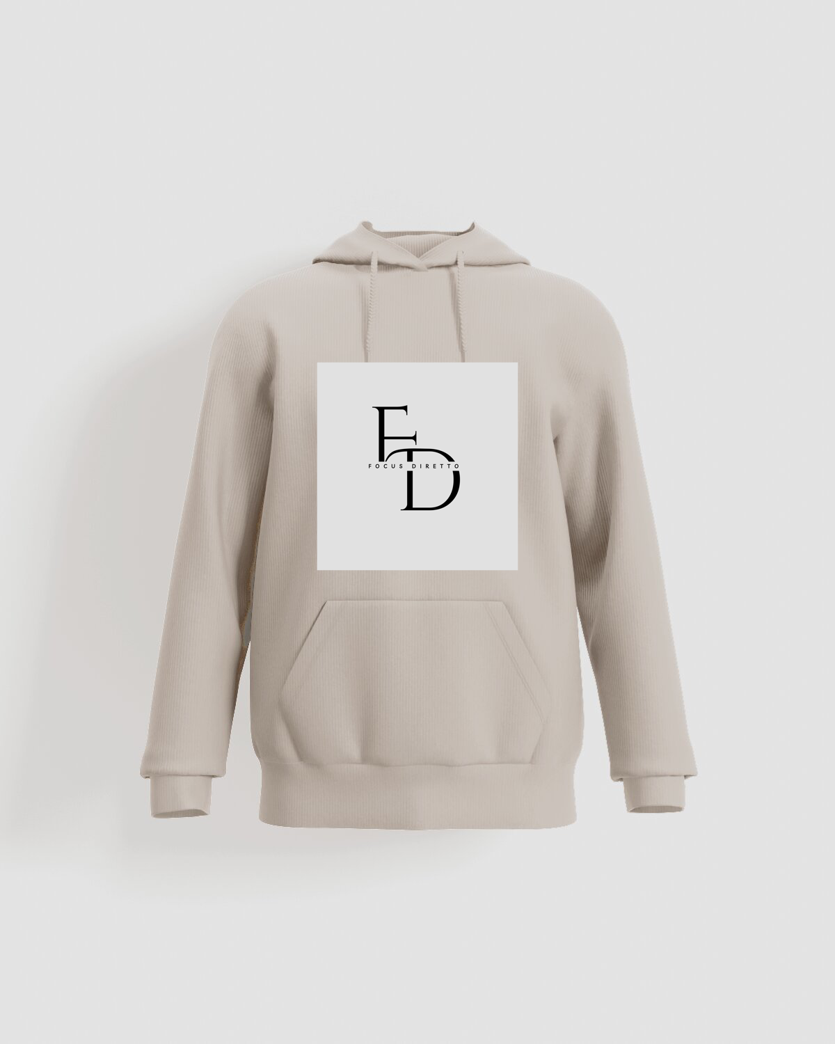 Felpe Unisex in Cotone Organico Crema con Taglio Moderno 59