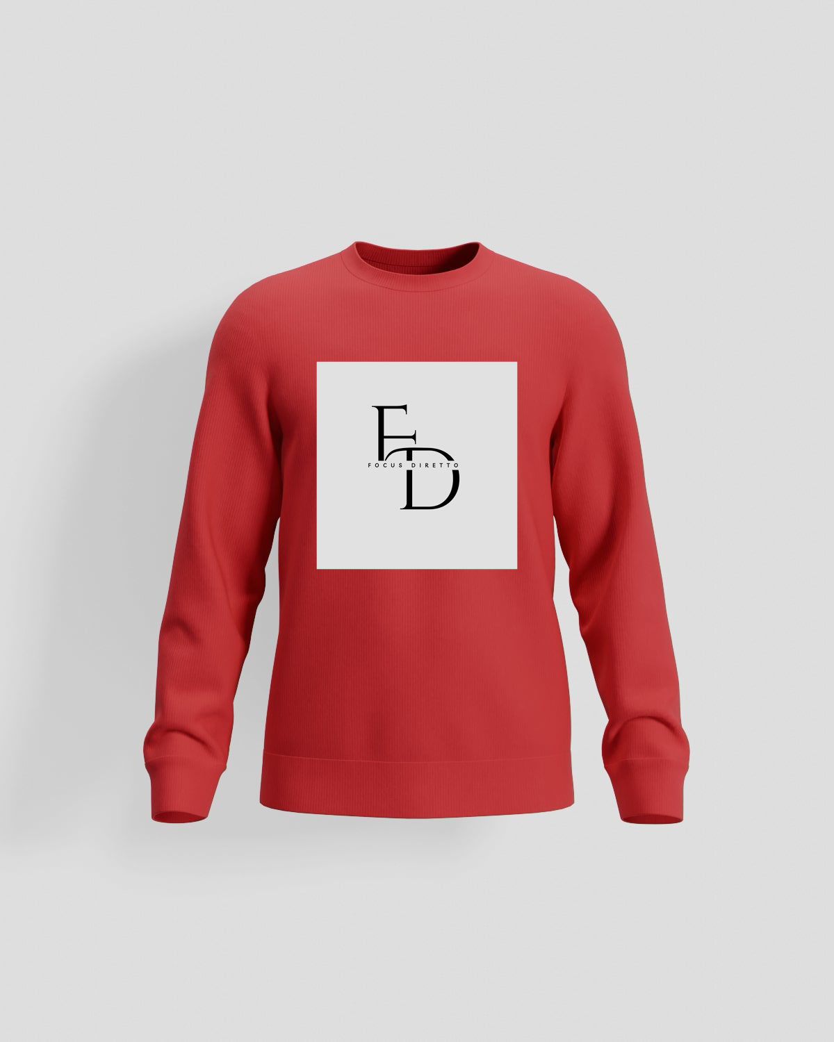 Felpe Premium Brushed in Cotone Organico Rosso 59