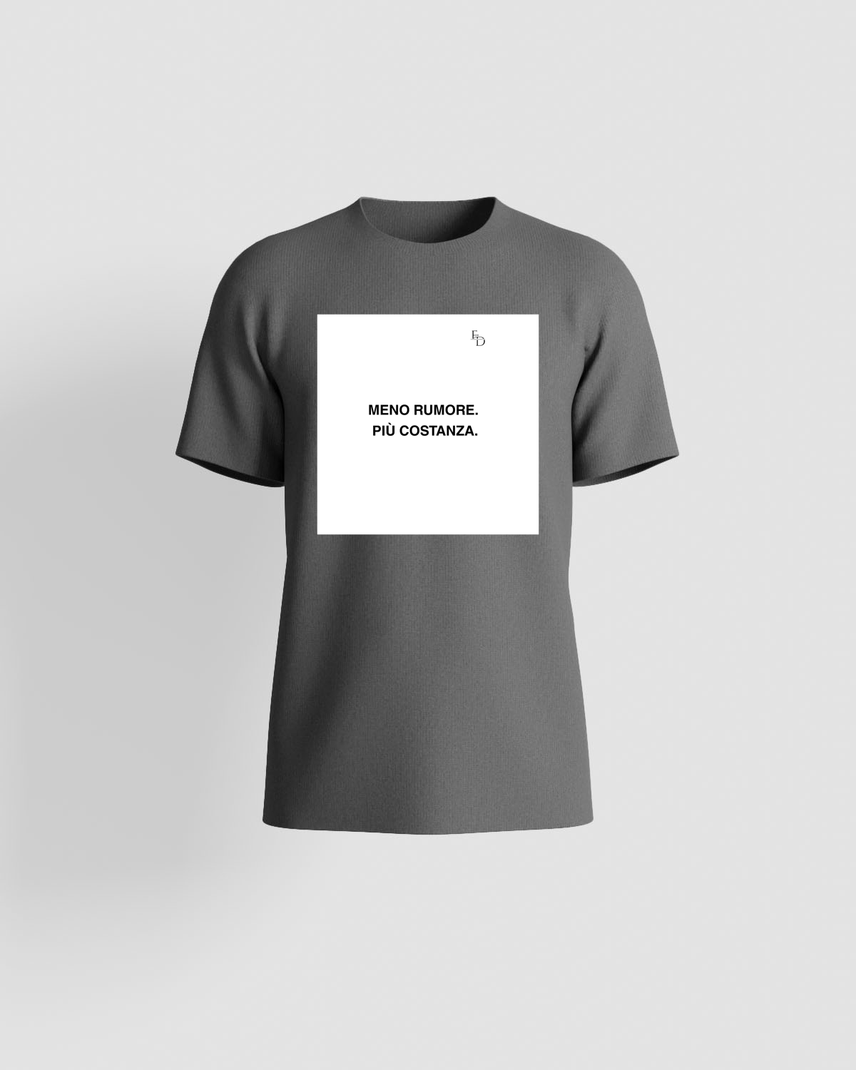 T-Shirt Premium Antracite Eco Comfort Sostenibile 59