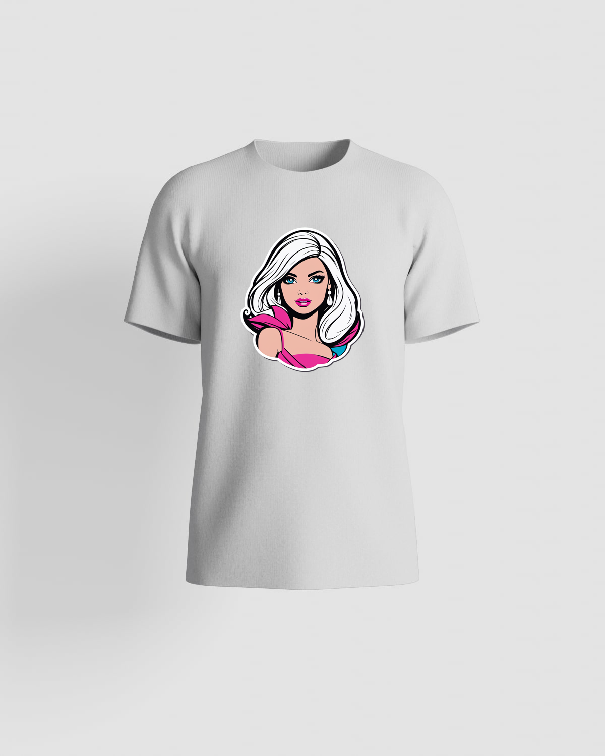 T‑shirt bianca con grafica audace 59