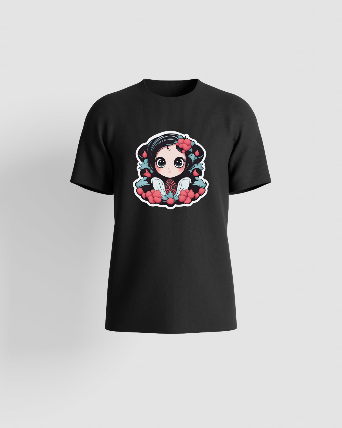 T‑shirt nera con grafica unica 59
