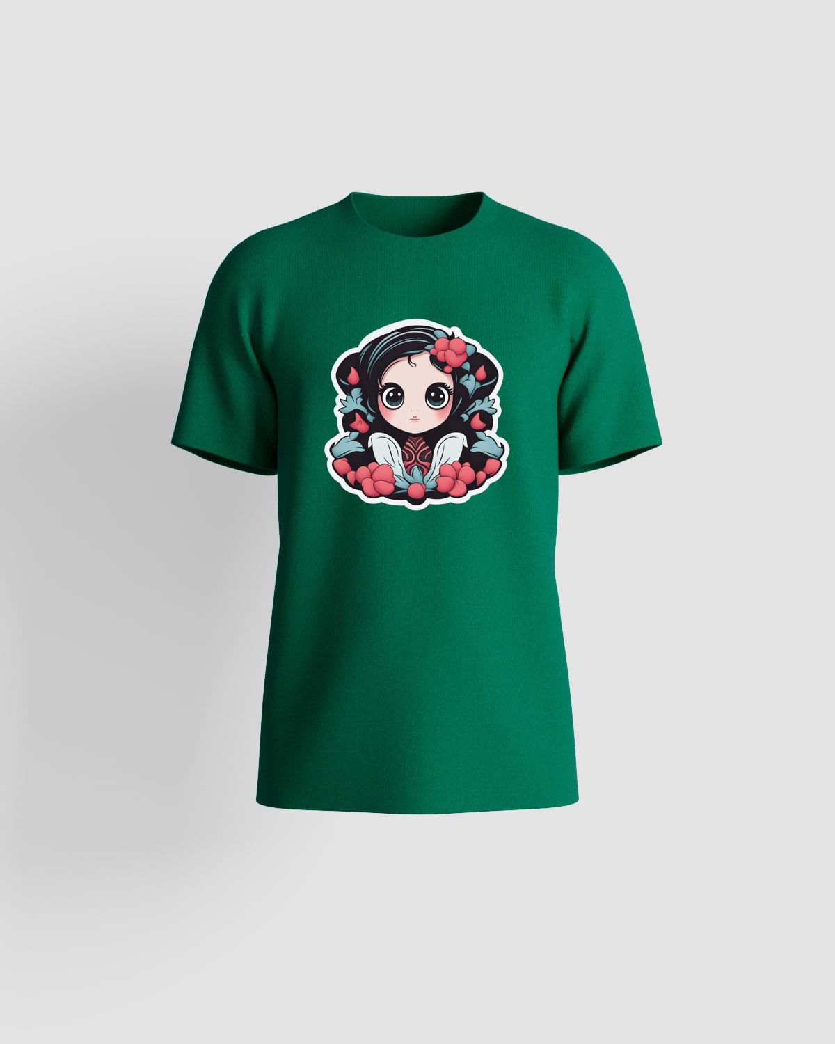 Maglietta verde in cotone organico ecologico 59